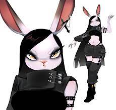 Bunny goth girl ( Art by me @SkylerPegas) : r/furry
