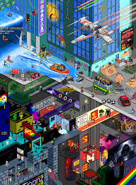 Tribute Pixel Art Poster Pixel Art Poster Art Isometric Art