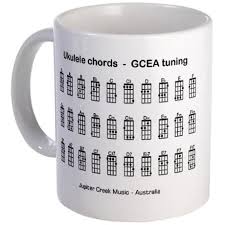 Ukulele Chords 11 Oz Ceramic Mug Ukulele Chords Mug By Jupiter Creek Music Australia Cafepress Ukulele Chords Ukulele Mugs