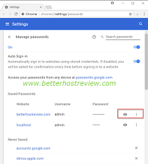Follow my steps closely to get the full benefit of this article, i have also added screenshots of me personally viewing my own chrome saved passwords to help you understand and see how it really works. View Saved Passwords In Chrome Browser On Pc Better Host Review