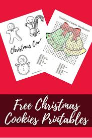 Dec 01, 2017 · place about 1 cup of dough (depending on the size of your press) into the cookie press. Christmas Printables Cookies Wordsearch Coloring Sheet Merry About Town
