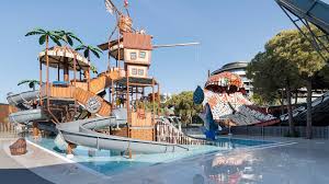 Bump players during the race. Voyage Hotels Aquapark