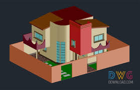 Autocad tutorial autocad 2007 tutorial house plan. 3d Modern Bungalow Dwg File And About 3d Bungalow Dwg Bungalow Bungalow Dwg Building Dwg Architectural Detai Architecture Details Modern Bungalow Bungalow