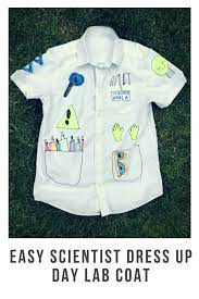 Diy Scientist Dress Up Day Lab Coat The Gingerbread House Co Uk Kids Lab Coat Scientist Costume Kids Lab