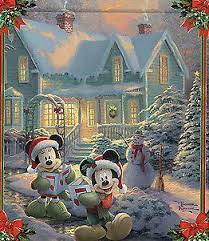 These nostalgic puzzles are sure to engage family members and friends of all ages! Thomas Kinkade Disney Disney Artwork Thomas Kinkade Disney Disney Merry Christmas