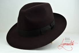 Fedora The Senator Chocolate Brown Wide Brim Hat Men Etsy Hats For Men Wide Brim Hat Men Mens Felt Hat