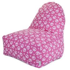 Most of our chairs come with removable, washable covers making them easy to maintain. Hot Pink With White Peace Signs Bean Bag Chair Perfect For A Tween Or Teenager S Bedroom Bean Bag Chair Bean Bag Furniture Hot Pink Furniture