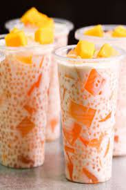 Mango Tapioca Dessert I Mango Sago Drink L Tapioca Summer Drink Fish Hunt Buzz Ide Makanan Makanan Penutup Resep Minuman