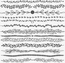 European Gray Separator Bar Vine Lace Horizontal Line Png Transparent Clipart Image And Psd File For Free Download Vine Drawing Little Flower Tattoos Flower Vine Tattoos