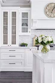 Below shows an archetypal example of white kitchen cabinets in a minimalist kitchen. How To Choose Kitchen Door Handles Making Your Home Beautiful