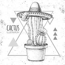 This cartoon cactus is simple to draw. Drawing Sombrero Stock Illustrations 2 477 Drawing Sombrero Stock Illustrations Vectors Clipart Dreamstime