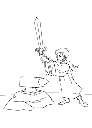 Arthur W Sword Disney Coloring Pages Printables Disney Embroidery Disney Coloring Pages