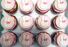 Photo Of Joli Cakes Vancouver Bc Canada Miffy Cupcakes Miffy Cake Christening Cupcakes Bunny Cupcakes