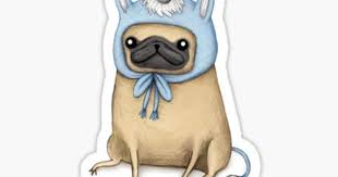 fawn sticker by zetallis pug wallpaper dog wallpaper cute drawings