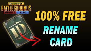 Publish your custom room instantly on our application and share it with global pubgm players. Get 100 Free Rename Card In Pubg Mobile Lite How To Get Free Rename Card In Pubg Lite Youtube