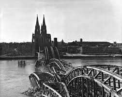 When american troops entered the city of cologne, germany on march 6, 1945, one of the only buildings left standing was the cologne cathedral. 1945 Cologne In Ruins