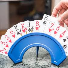 Need a card holder for card games requiring a larger amount of cards held in your hand? Playing Card Holder With Cards