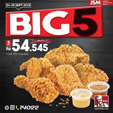 Pin Di Promo Kfc Big 5