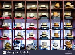 Panama Straw Hats On Display At A Shop In The Old Market In Historic Charleston Sc Stock Photo Alamy