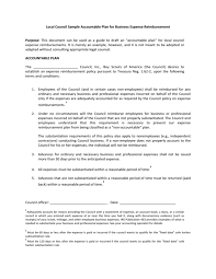 3) campaign management, knowing the closed loop of campaign management, and wrap up the execution report to management team. Accountable Plan Policy Template
