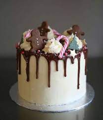 Tendencia Aprenda A Fazer Um Drip Cake 10 Ideias De Decoracao Christmas Cake Xmas Cake Drip Cakes