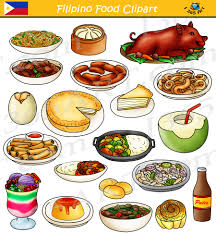 Various related sociological and economical indices calculated for philippines. Filipino Food Clipart Bundle Food From The Philippines Clipart 4 School Food Clipart Filipino Recipes Food