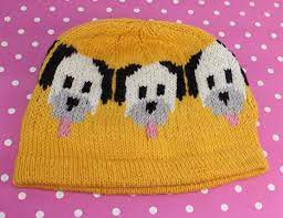 Dog Emoji Ski Beanie Hat Circular Circular Knitting Patterns Child Hat Knitting Pattern Knitted Hats Kids