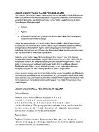 Tradisi penting yang menjadi dasar dalam pembetukan perlembagaan. Unsur Unsur Tradisi Dalam Perlembagaan