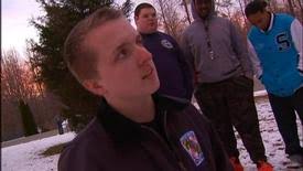 Young volunteer firefighters hop off school bus to save life in Calvert  County, MD