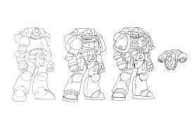Drawing A Space Marine By Nachomon Deviantart Com On Deviantart Space Marine Guided Drawing Drawings
