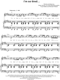 Lauv Troye Sivan I M So Tired Sheet Music In B Major Transposable Download Print Sku Mn0193009