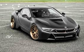 Black And Bronze Wheels Matte Black Bmw I8 Stuns With Bronze Wheels Carscoops Bronze Wheels Bmw I8 Bmw