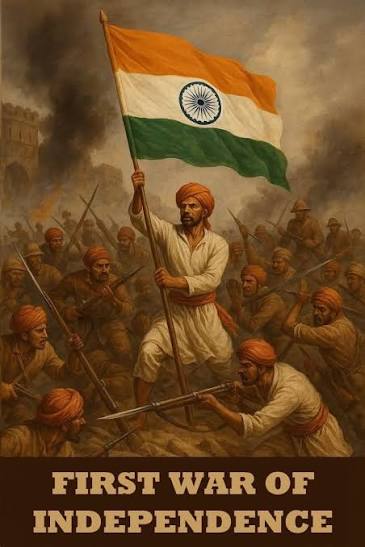 On this day, in 1857, the Sepoy Mutiny began in Meerut—sparking India's first major uprising that challenged British rule and sowed seeds of freedom. We salute the valiant heroes of 1857 whose