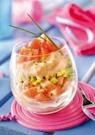 Verrine De Saumon Avocat Tomates Cerises Et Ciboulette Proavecvous Verrines Recette Recettes De Cuisine Cuisine