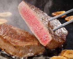 前沢牛：前沢牛のステーキの画像