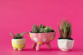 Adding such a small little detail really made it into a realistic looking cactus. Polymer Clay Mini Planters My Poppet Makes