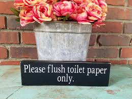 Maybe you would like to learn more about one of these? Toilet Paper Only Sign Septic Tank Sign Rv Bathroom Sign Etsy