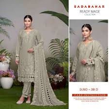 Sadabahar 038 Colors Designer Pakistani Readymade Suit Suppliers