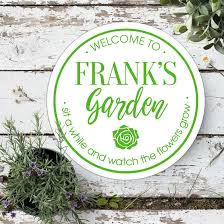 Custom garden sign personalized with your own message. Personalised Gifts For Gardeners Unique Garden Outdoor Gifts