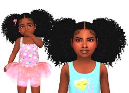 Ebonix Trina Sims 4 Afro Hair Sims Hair Toddler Hair Sims 4