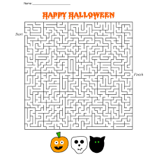 Whether the skill level is as a beginner or something more advanced, they're an ideal way to pass the time when you have nothing else to do like waiting in an airport, sitting in your car or as a means to. 10 Best Printable Halloween Mazes And Puzzles Printablee Com