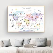 Maybe you would like to learn more about one of these? Educational Animal World Map Picture Children Poster Nursery Wall Art Canvas Print Painting Baby Kid Wall Art Canvas Prints Canvas Wall Art Canvas Art Prints
