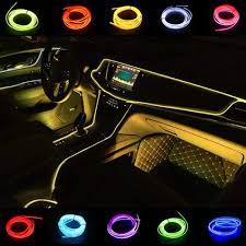 Amazon Com Neon Wire For Car 5m 16ft Led Strip 12v Neon Lights Under Dash Lighting Kit For Car Interior Led Rope Lights Yellow Home Improvement