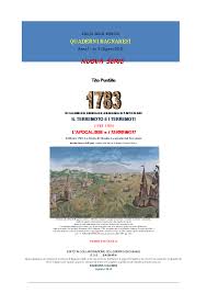 Calabria, la catastrofe del 1783. Pdf Il Terremoto Del 1783 In Calabria Clemente Puntillo Academia Edu