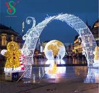 LED Christmas Tunnel Decorations Large 3D Arch Motif Lights