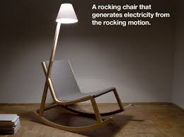 This Rocking Chair Creates Energy While You Rock Your Little Ones To Sleep Modern Rocking Chair Wood Rocking Chair Rocking Chair