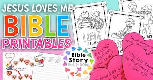 Available in english and spanish! Love Bible Printables For Valentine S Day Bible Story Printables
