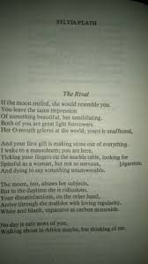 Sylvia Plath The Rival Sylvia Plath The Rival Quotes