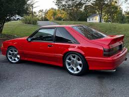 Image result for Bright Red 1993 Mustang