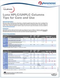 Luna Omega C18 Uhplc Columns